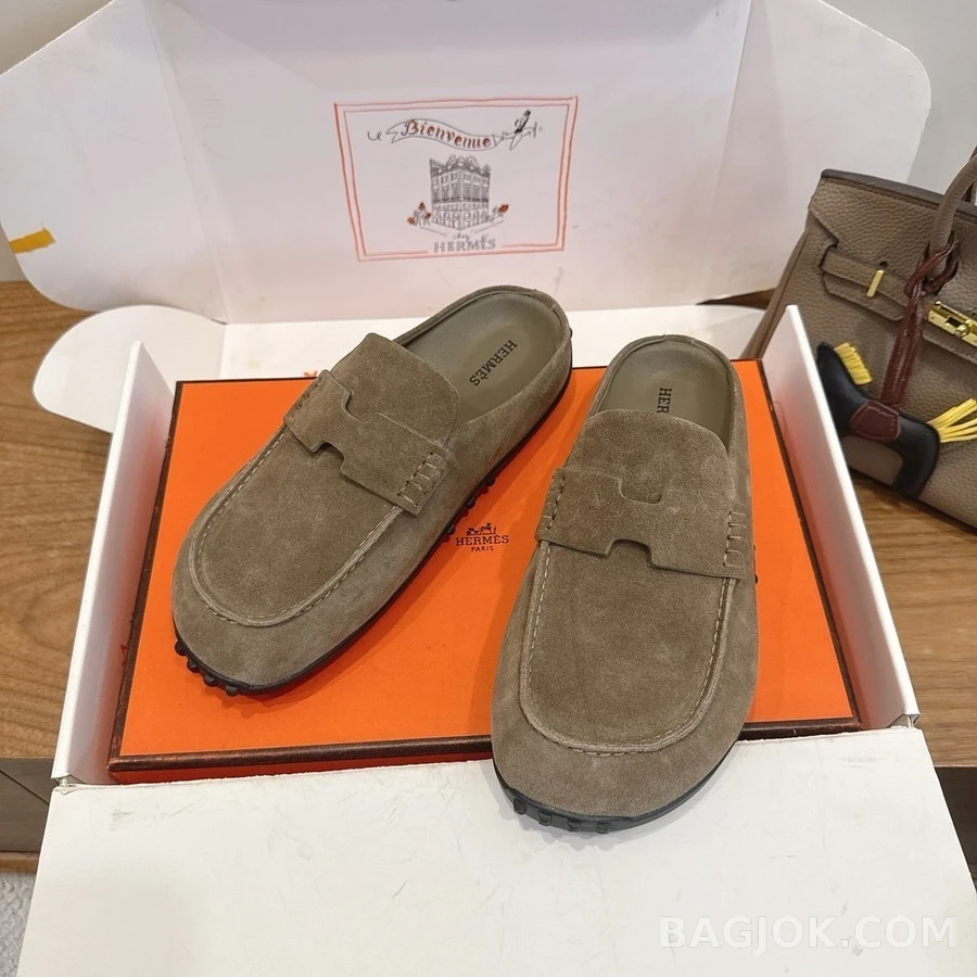 에르메스 에르메스 에클레어 스웨이드 뮬 로퍼 상세 이미지