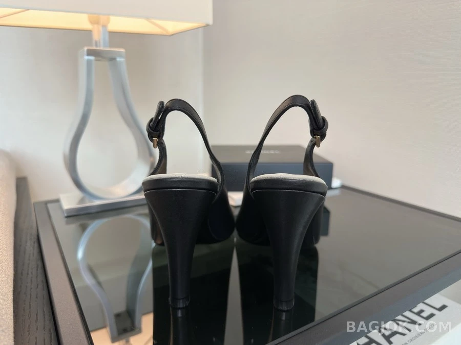 샤넬 샤넬 진주 장식 슬링백 힐 상세 이미지