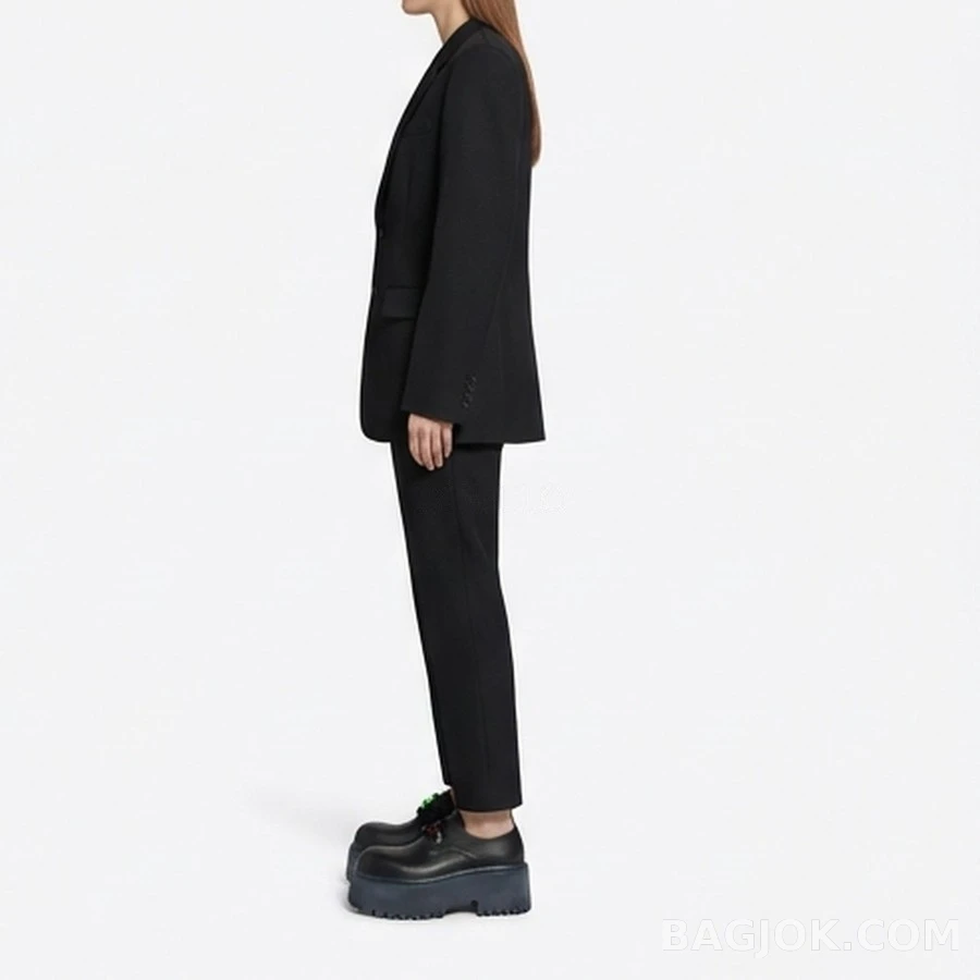 발렌시아가 발렌시아가 블랙 워싱 소가죽 8cm 굽 더비 슈즈 상세 이미지