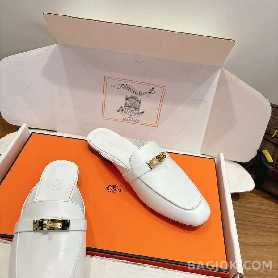 에르메스 에르메스 에클레르 H 로고 로퍼 뮬 상세 이미지