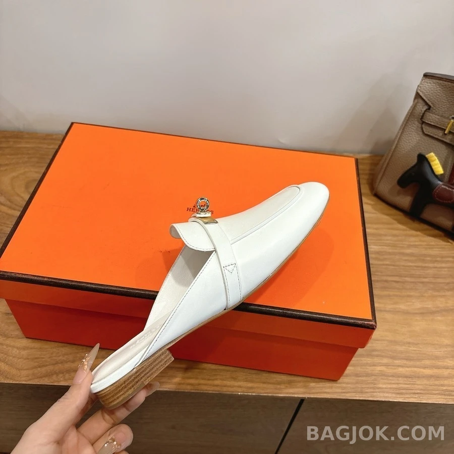 에르메스 에르메스 에클레르 H 로고 로퍼 뮬 상세 이미지