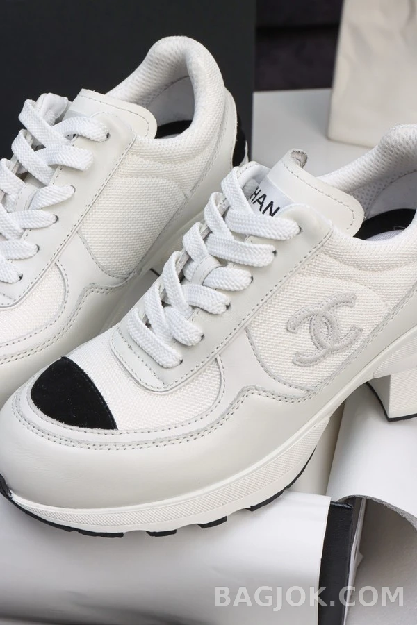 샤넬 샤넬 퀼팅 하이힐 스니커즈 상세 이미지