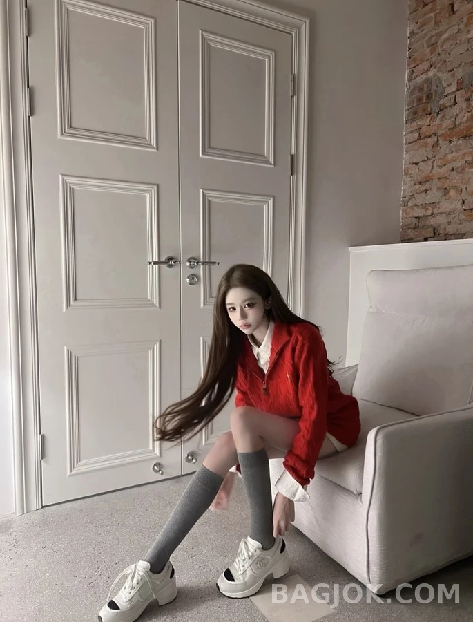 샤넬 샤넬 퀼팅 하이힐 스니커즈 상세 이미지