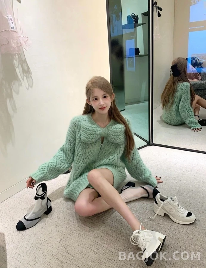 샤넬 샤넬 퀼팅 하이힐 스니커즈 상세 이미지