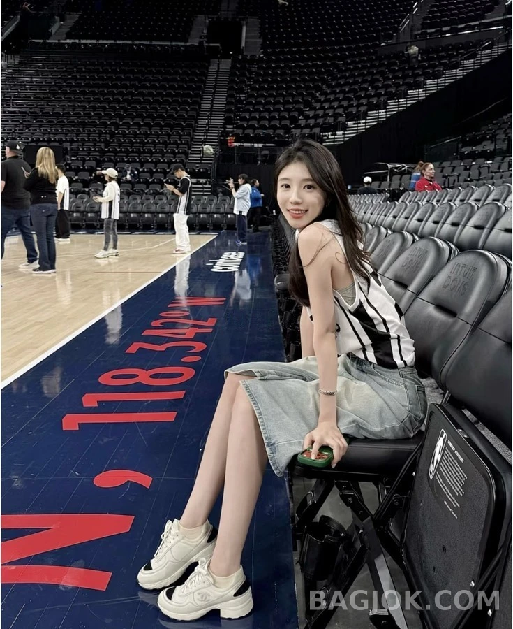 샤넬 샤넬 퀼팅 하이힐 스니커즈 상세 이미지