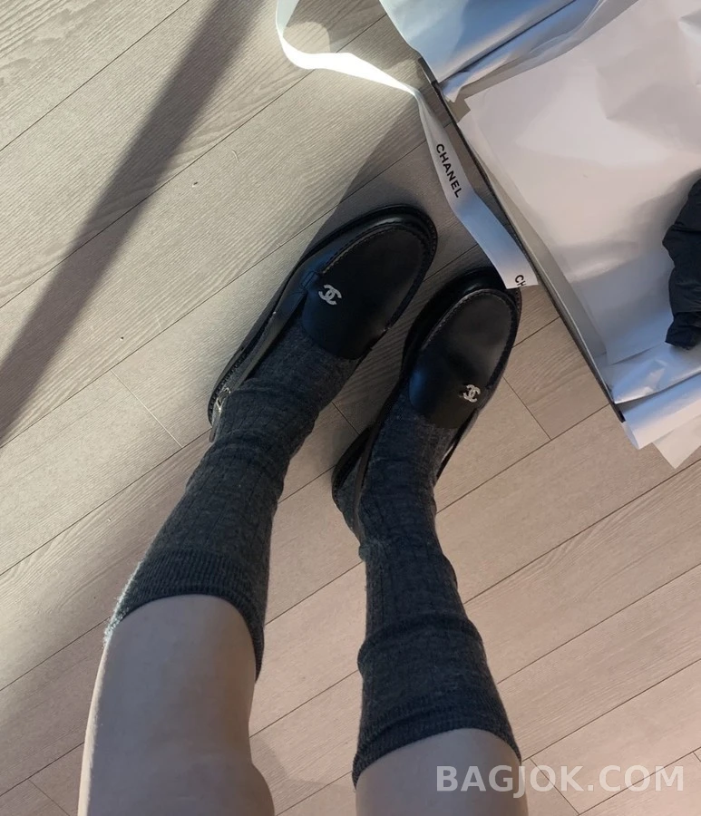 샤넬 샤넬 더블 C 로고 슬링백 로퍼 상세 이미지