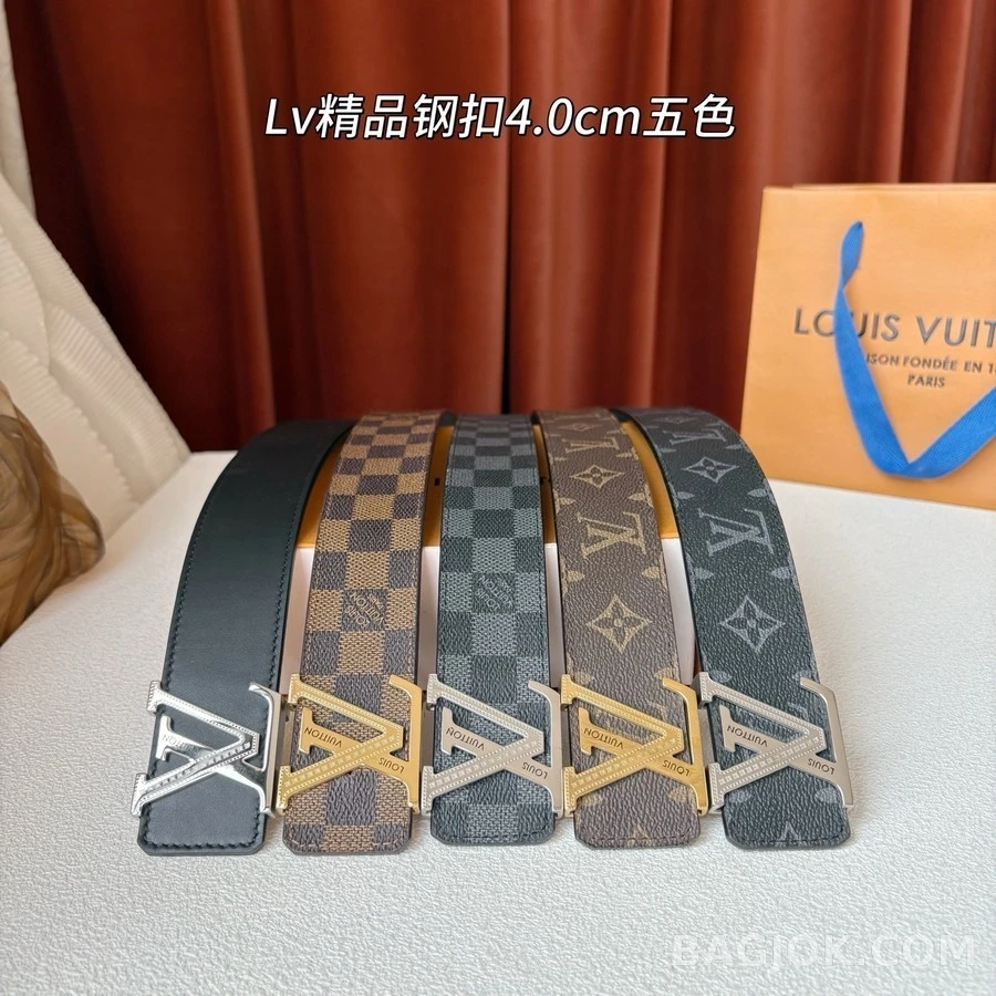 루이비통 루이비통 로고 큐빅 벨트 상세 이미지