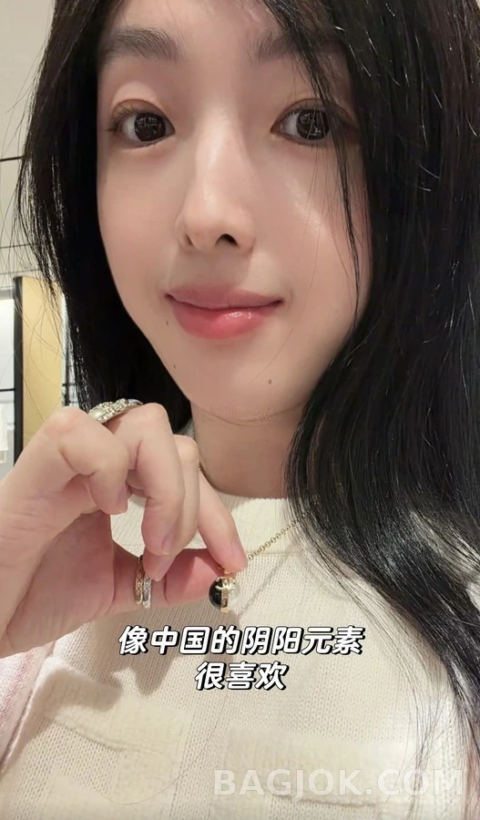 샤넬 샤넬 블랙앤화이트 컬러블록 진주 목걸이 상세 이미지