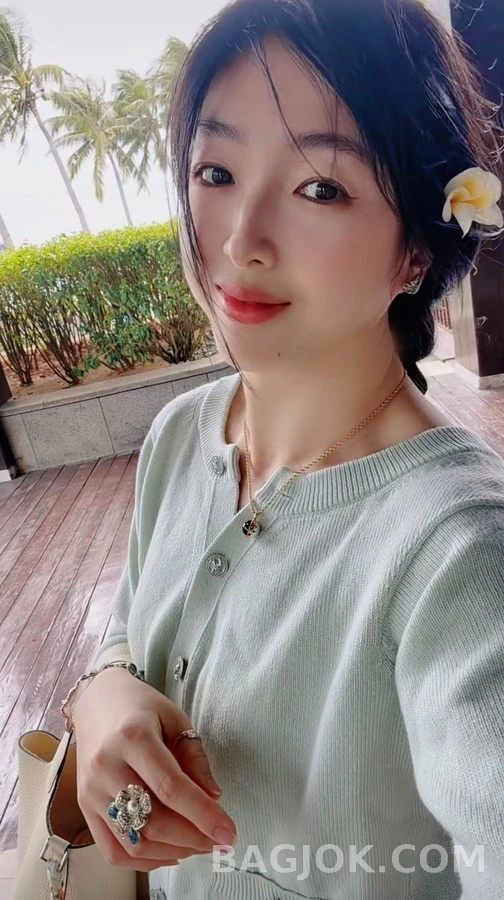 샤넬 샤넬 블랙앤화이트 컬러블록 진주 목걸이 상세 이미지