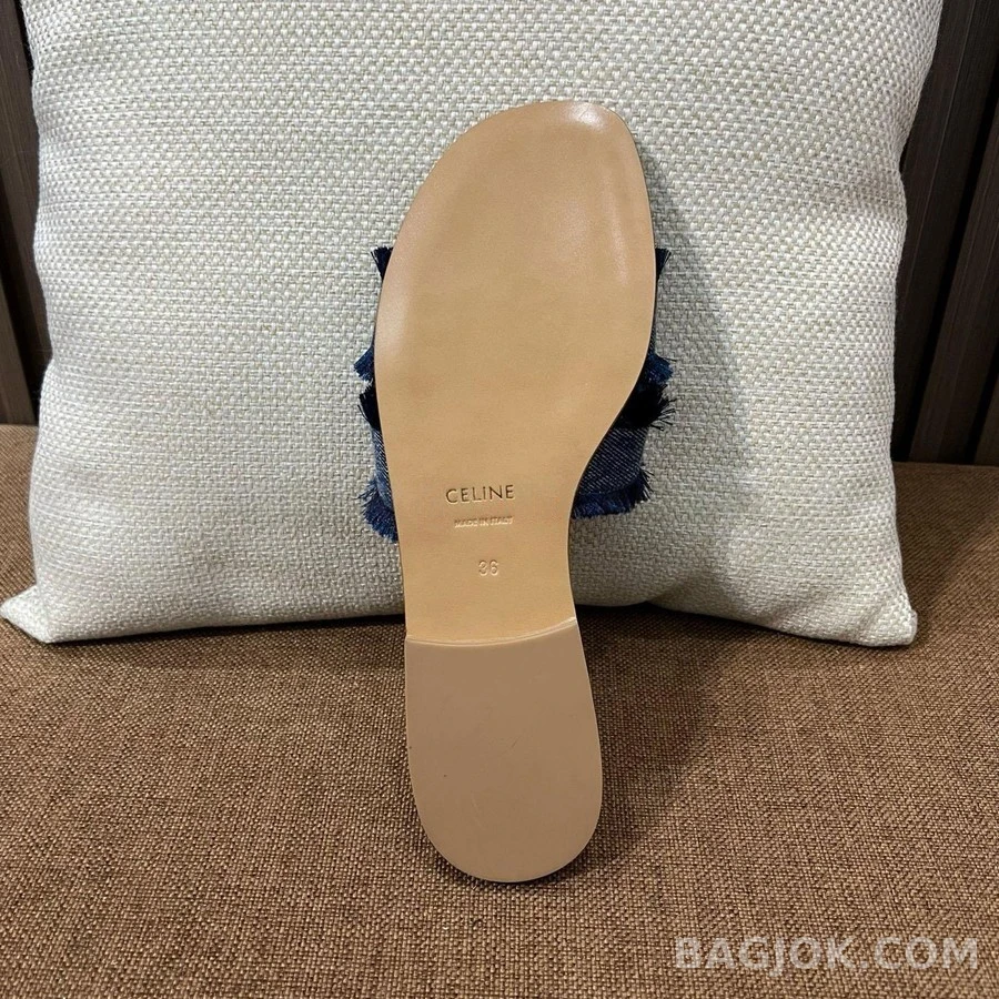 셀린느 셀린느 마리나 프린지 뮬 데님 상세 이미지