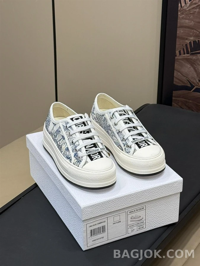 디올 디올 Walk'n'Dior 플랫폼 스니커즈 Toile de Jouy 상세 이미지