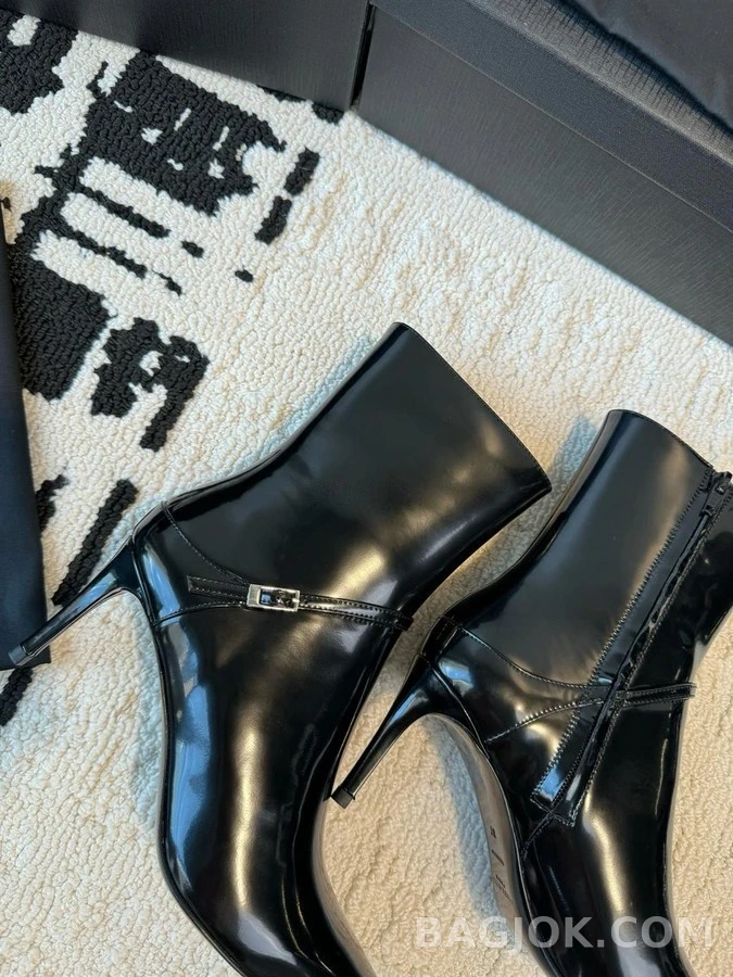 생로랑 생로랑 글레이즈드 레더 Vendome 부츠 상세 이미지