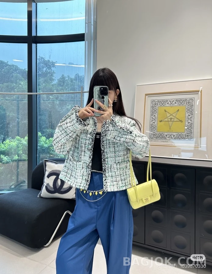 샤넬 샤넬 트위드 크롭 자켓 상세 이미지