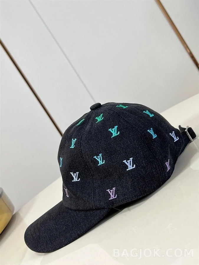 루이비통 루이비통 LV 블라송 셰이딩 데님 캡 상세 이미지