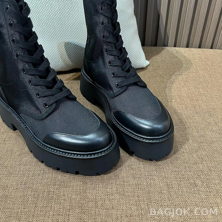 셀린느 셀린느 벌키 레이스업 나일론 부츠 상세 이미지