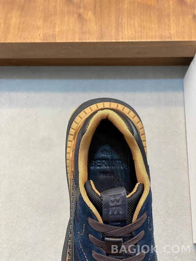 벨루티 벨루티 스카이러닝 레더 & 나일론 스니커즈 상세 이미지