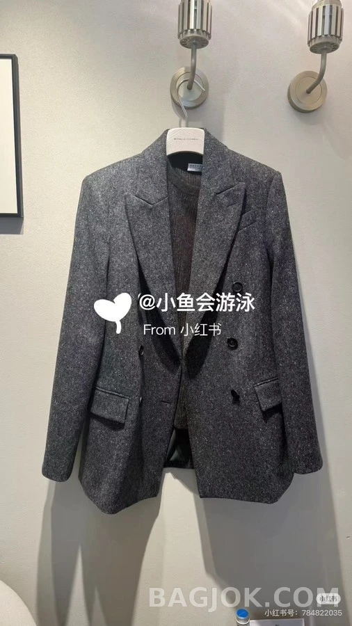 브루넬로 쿠치넬리 브루넬로 쿠치넬리 울 더블 버튼 자켓 상세 이미지