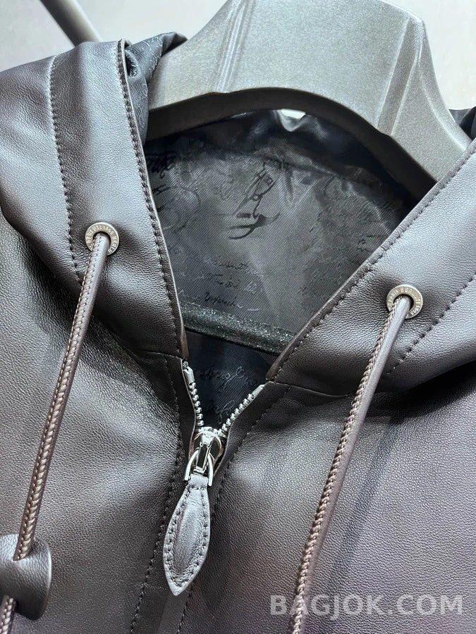 벨루티 벨루티 후드 가죽 자켓 상세 이미지