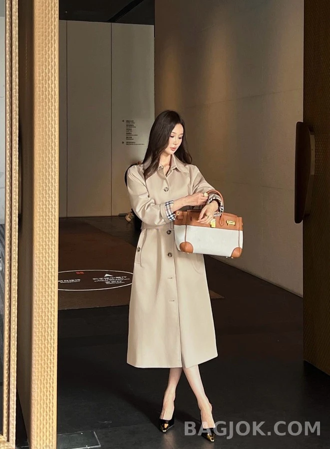 버버리 버버리 체크 안감 싱글 트렌치 코트 상세 이미지