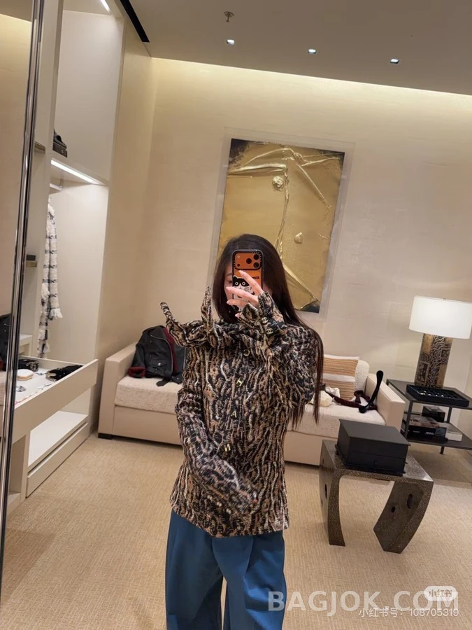 샤넬 샤넬 레오파드 자카드 재킷 상세 이미지