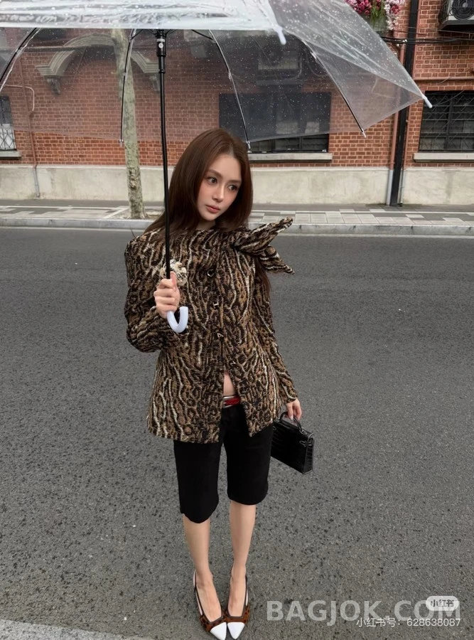 샤넬 샤넬 레오파드 자카드 재킷 상세 이미지