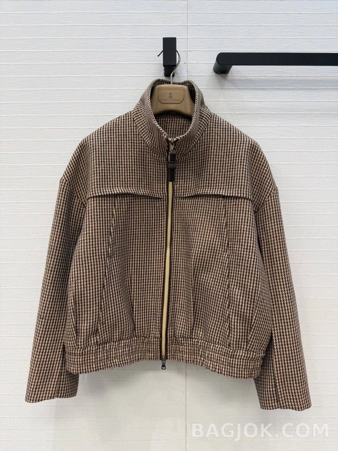 브루넬로 쿠치넬리 브루넬로 쿠치넬리 천조개 스탠드넥 울 자켓 상세 이미지
