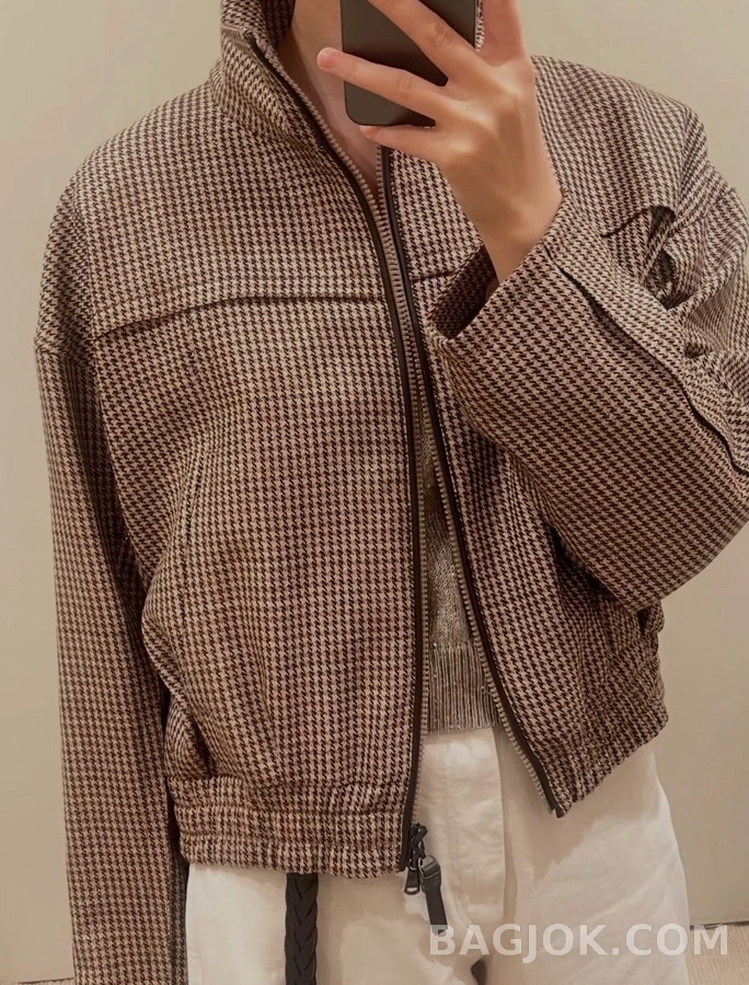 브루넬로 쿠치넬리 브루넬로 쿠치넬리 천조개 스탠드넥 울 자켓 상세 이미지