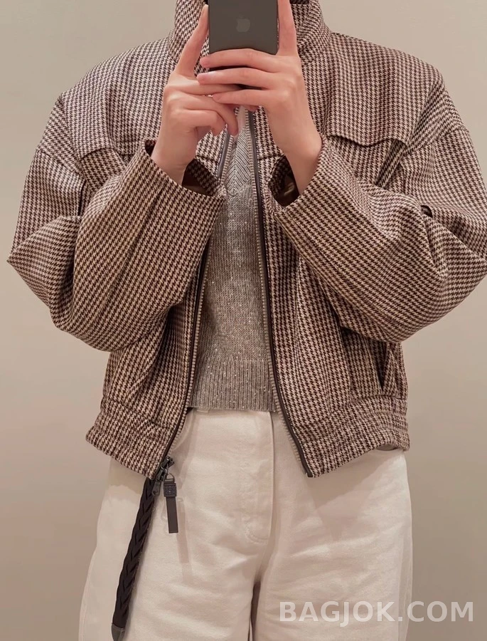 브루넬로 쿠치넬리 브루넬로 쿠치넬리 천조개 스탠드넥 울 자켓 상세 이미지