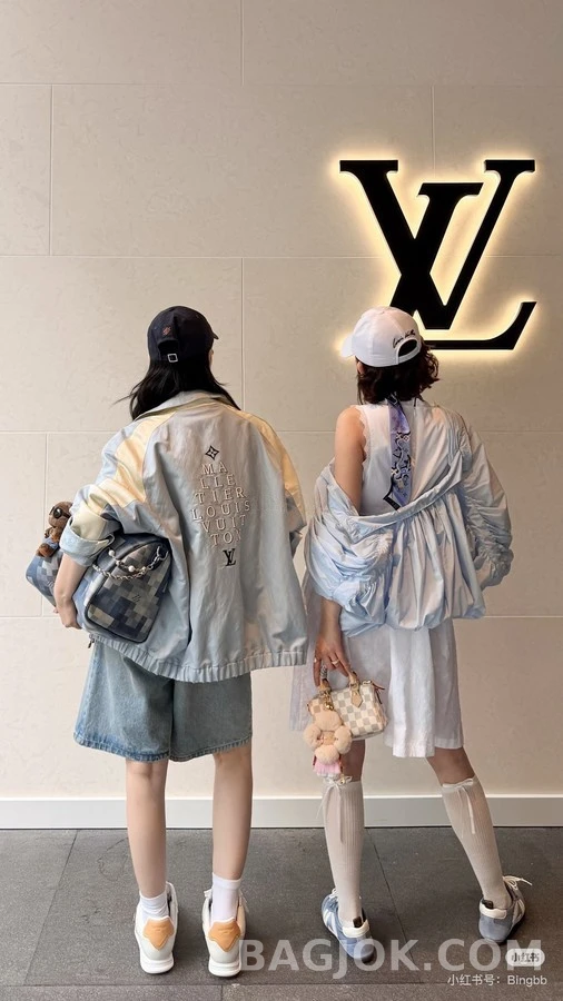 루이비통 루이비통 자수 배색 카라 자켓 상세 이미지