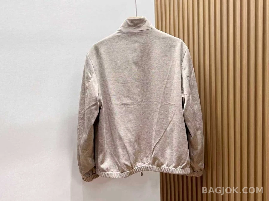 브루넬로 쿠치넬리 브루넬로 쿠치넬리 더블페이스 스탠드넥 자켓 상세 이미지