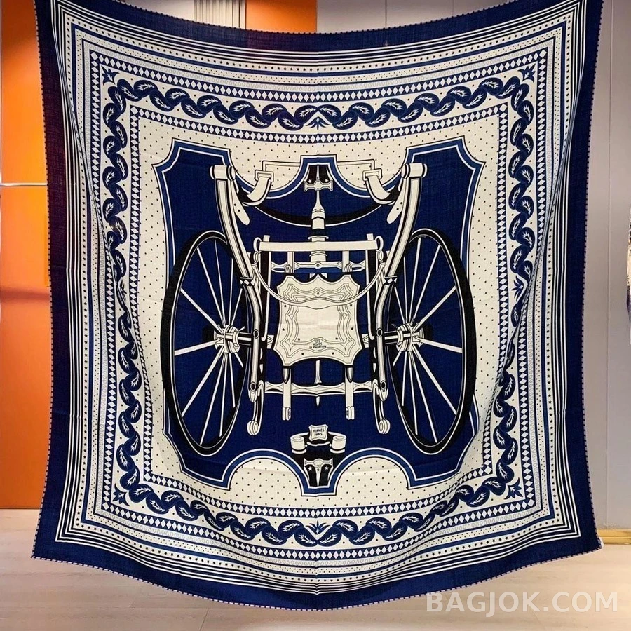 에르메스 에르메스 Les Roues de Phaeton Bandana 숄 140 상세 이미지