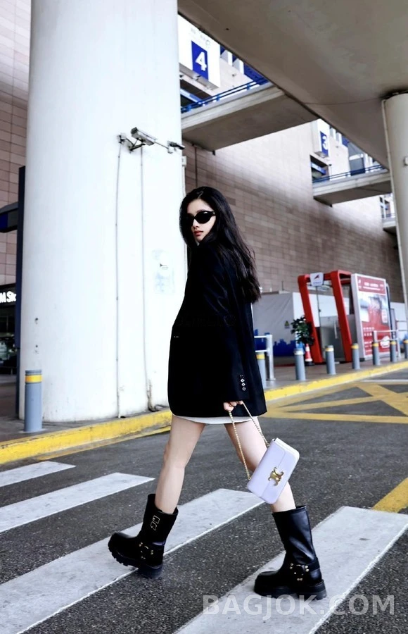 셀린느 셀린느 하네스 바이커 미드 부츠 상세 이미지