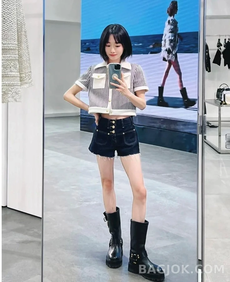 셀린느 셀린느 하네스 바이커 미드 부츠 상세 이미지