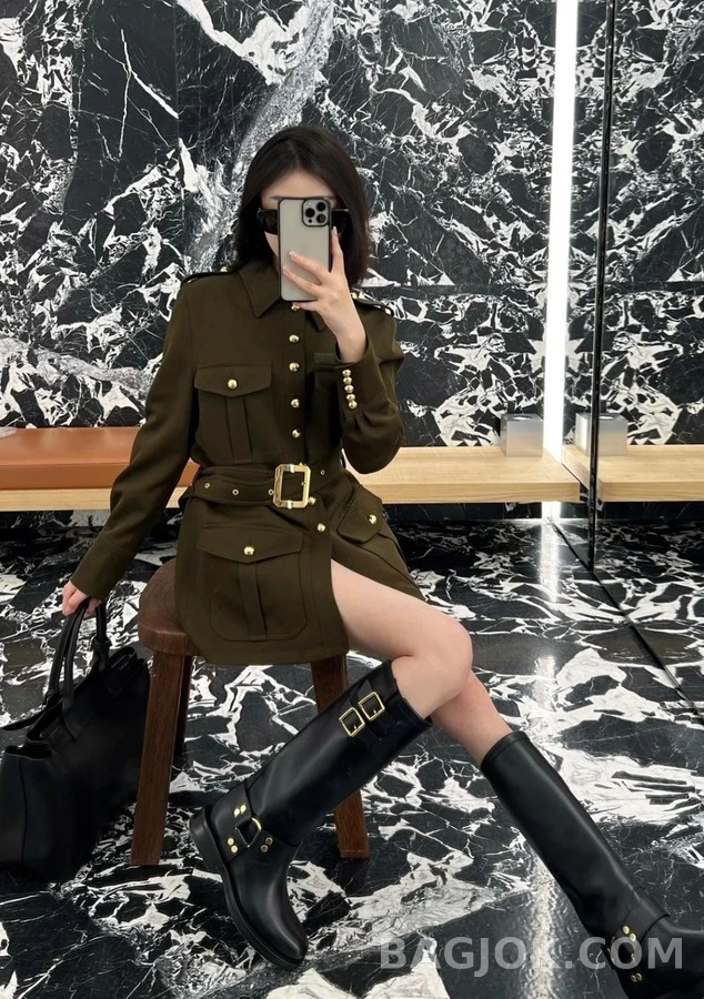 셀린느 셀린느 하네스 바이커 하이 부츠 상세 이미지