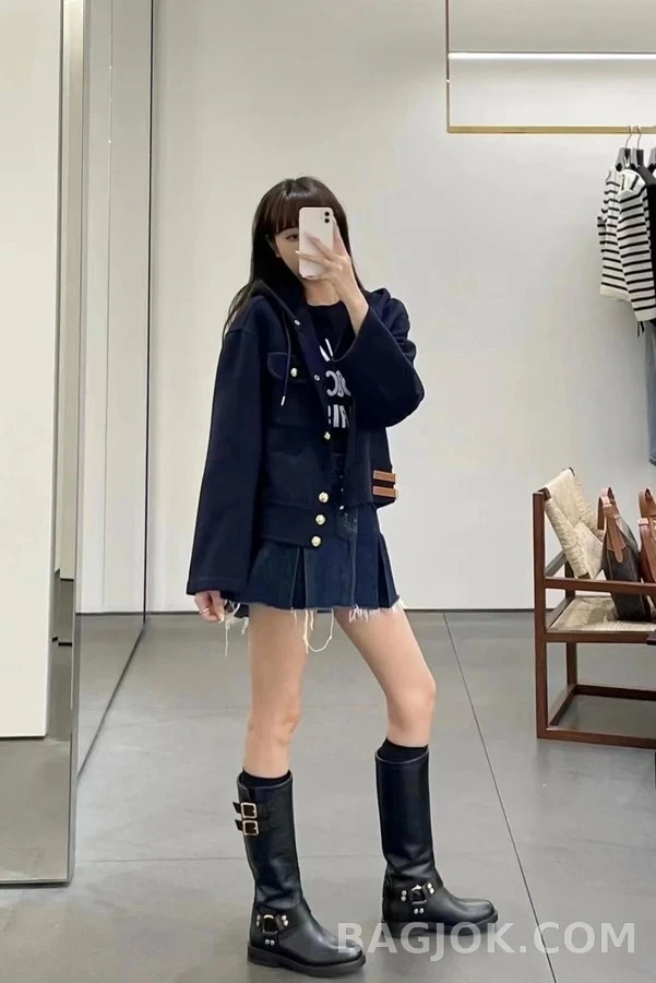 셀린느 셀린느 하네스 바이커 하이 부츠 상세 이미지