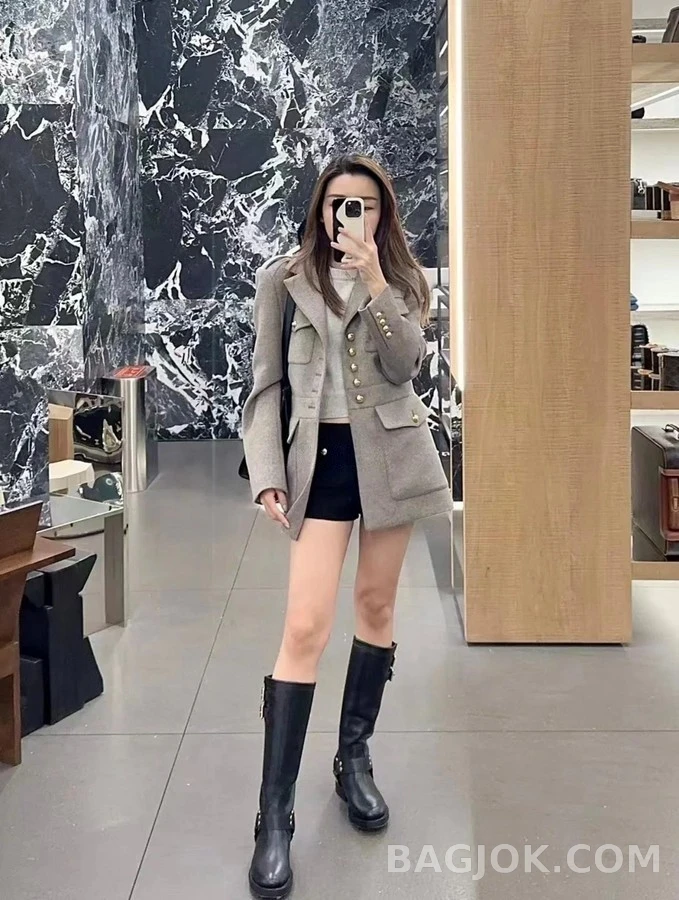셀린느 셀린느 하네스 바이커 하이 부츠 상세 이미지