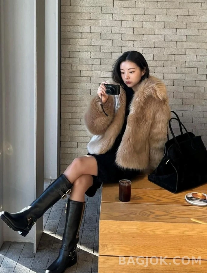 셀린느 셀린느 하네스 바이커 하이 부츠 상세 이미지