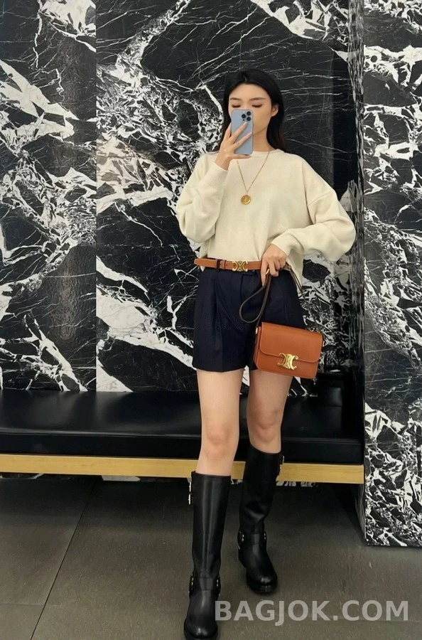 셀린느 셀린느 하네스 바이커 하이 부츠 상세 이미지