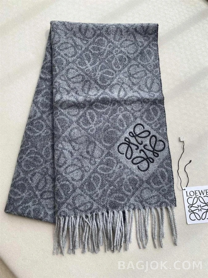로에베 로에베 울 캐시미어 애너그램 스카프 상세 이미지