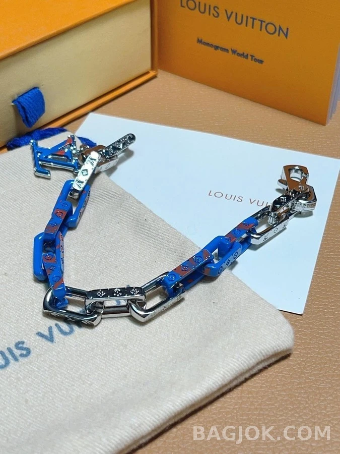 루이비통 루이비통 모노그램 체인 팔찌 상세 이미지