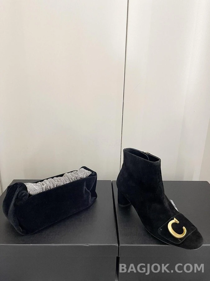 디올 디올 C'EST DIOR 스웨이드 힐 앵클부츠 상세 이미지