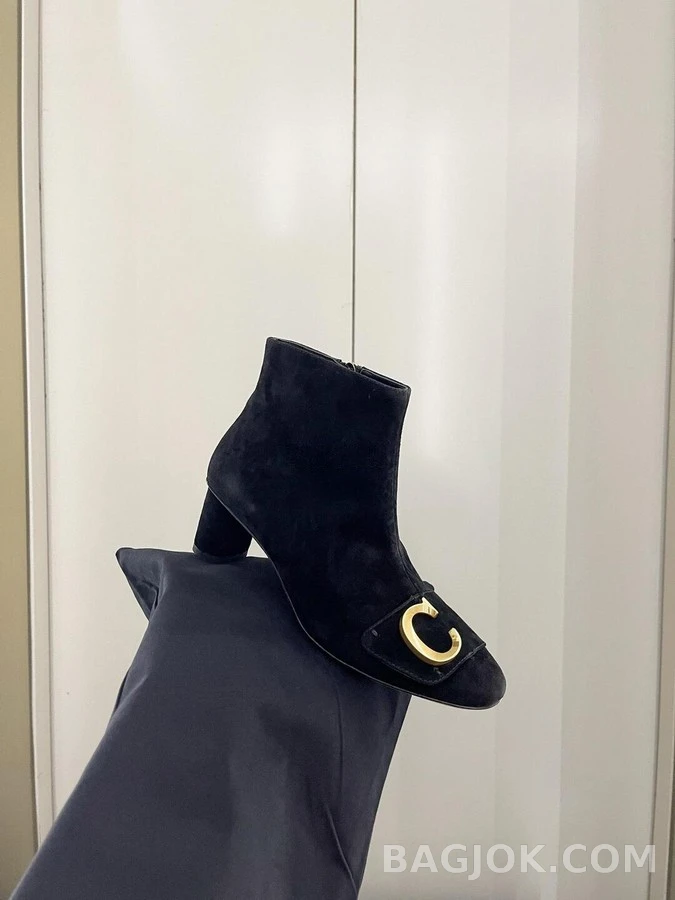디올 디올 C'EST DIOR 스웨이드 힐 앵클부츠 상세 이미지