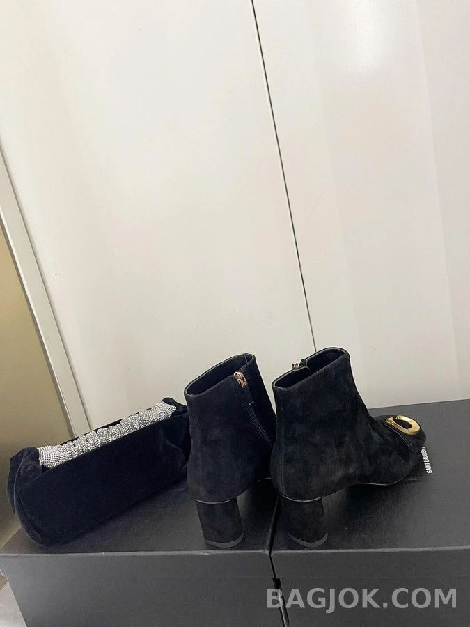디올 디올 C'EST DIOR 스웨이드 힐 앵클부츠 상세 이미지