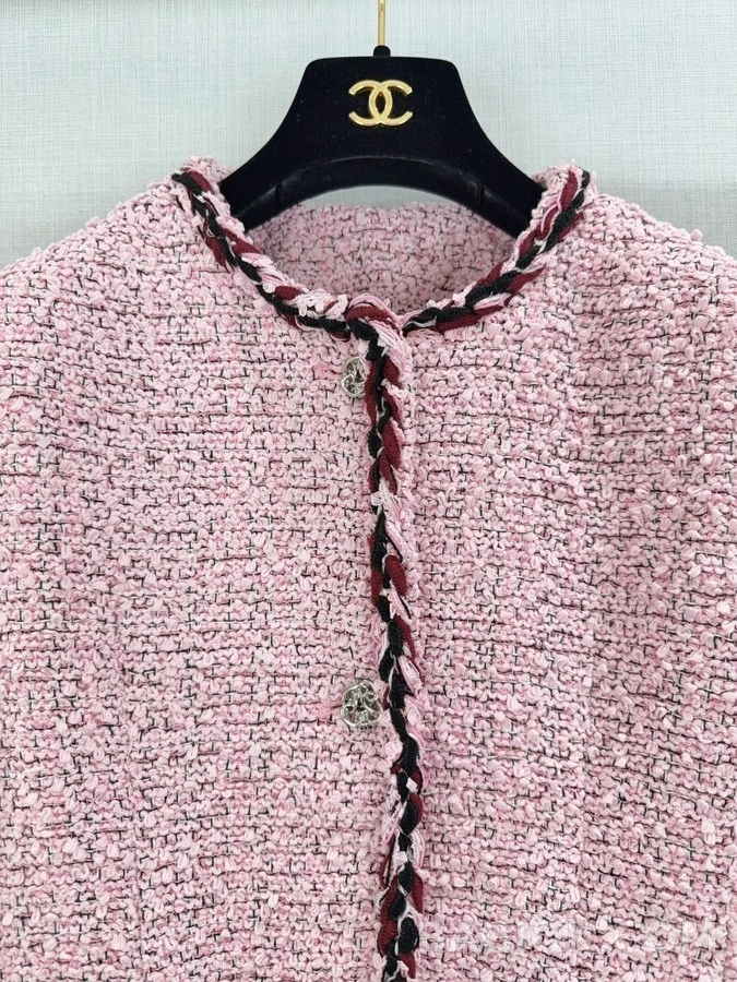 샤넬 샤넬 트위드 배색 롤링 자켓 상세 이미지
