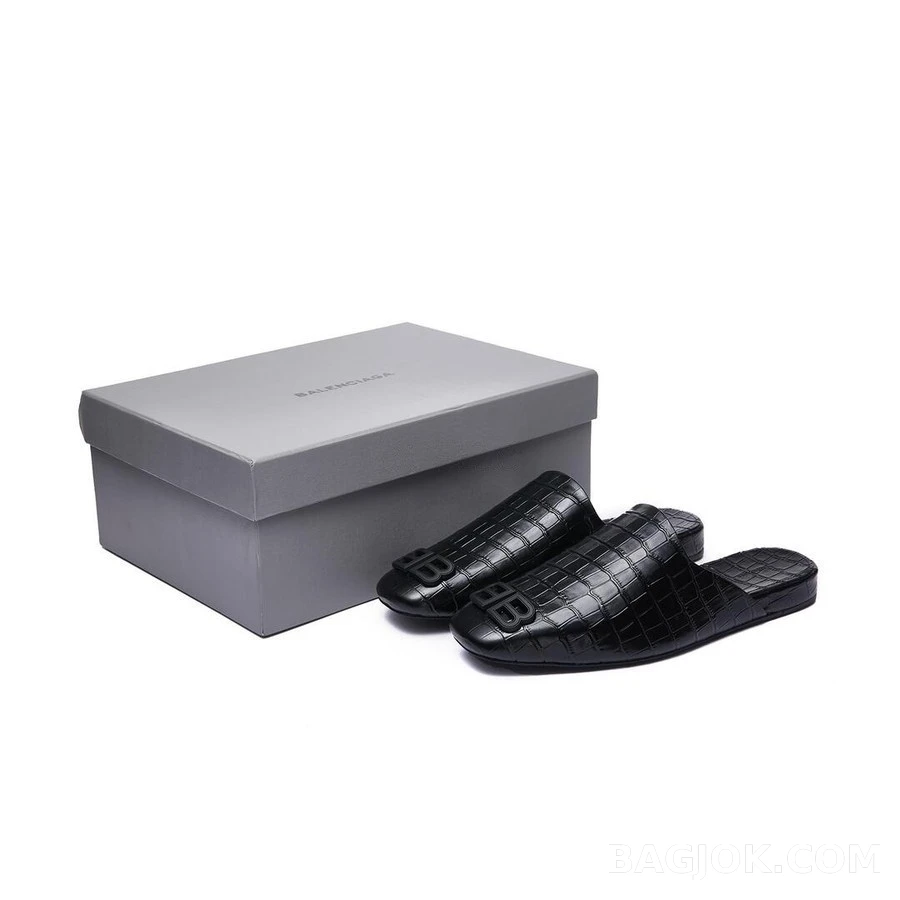 발렌시아가 발렌시아가 코지 BB 플라크 엠보싱 샌들 상세 이미지