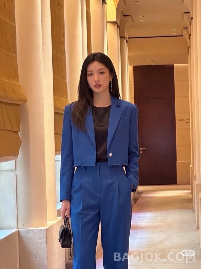 샤넬 샤넬 클라인 크롭 자켓 상세 이미지