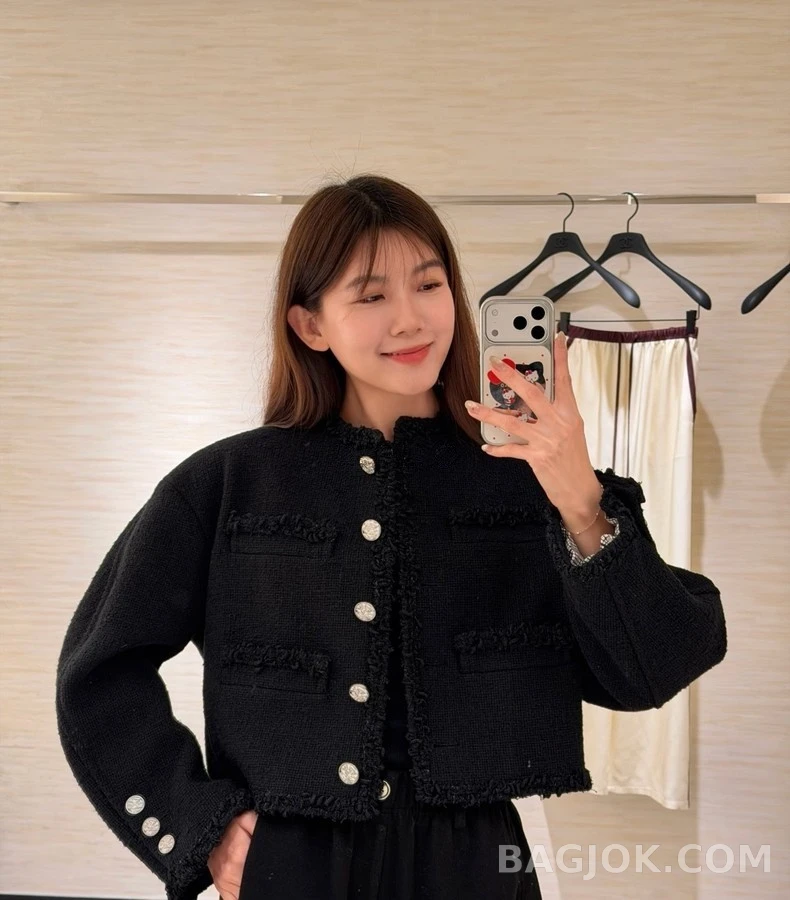 샤넬 샤넬 프린지 트위드 자켓 상세 이미지
