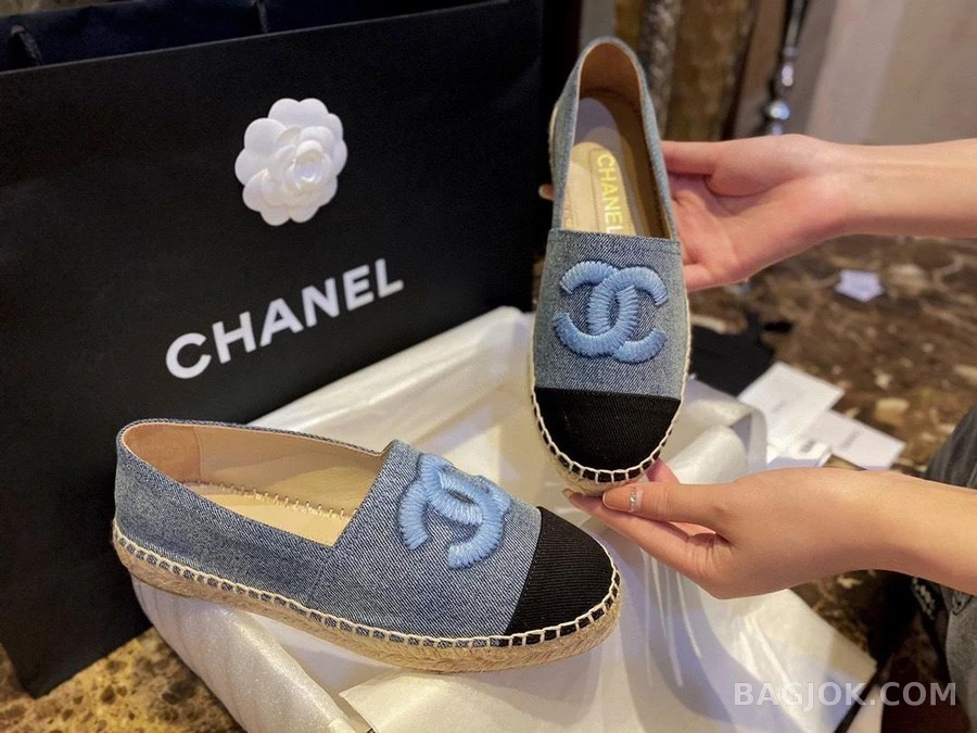 샤넬 샤넬 CC Espadrille 데님 상세 이미지