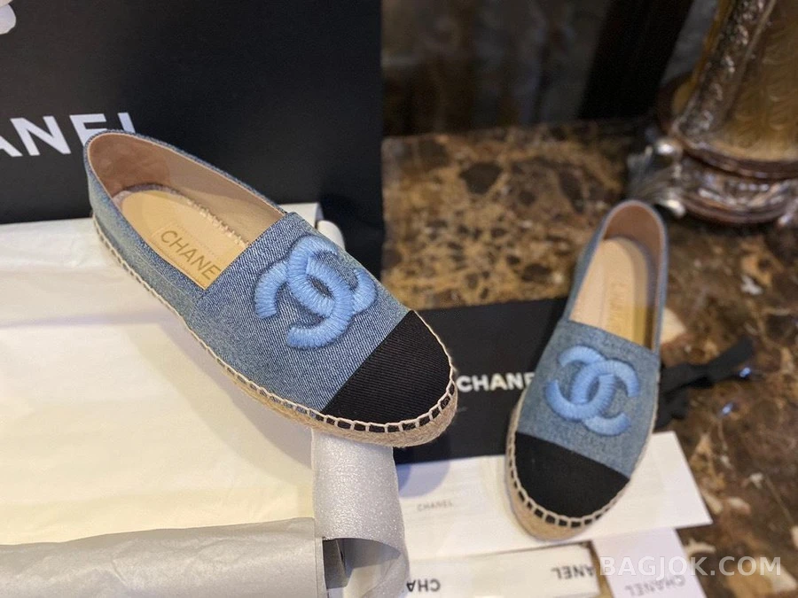 샤넬 샤넬 CC Espadrille 데님 상세 이미지