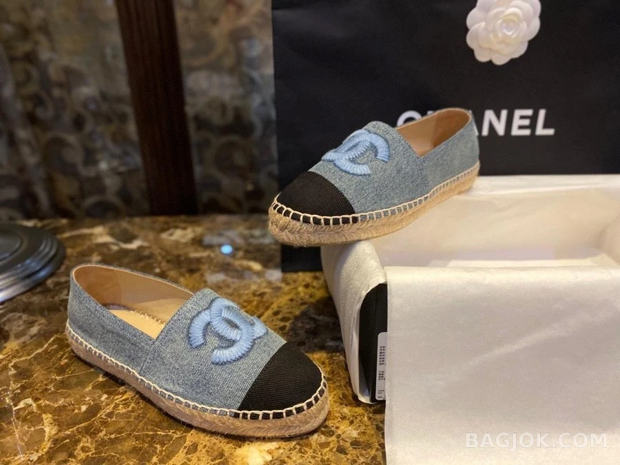 샤넬 샤넬 CC Espadrille 데님 상세 이미지
